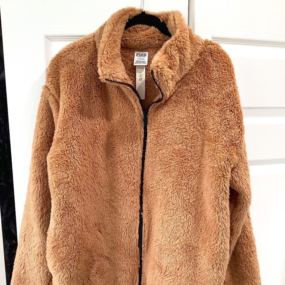 Victoria’s Secret/ PINK- Teddy Zip-up Jacket- NWT